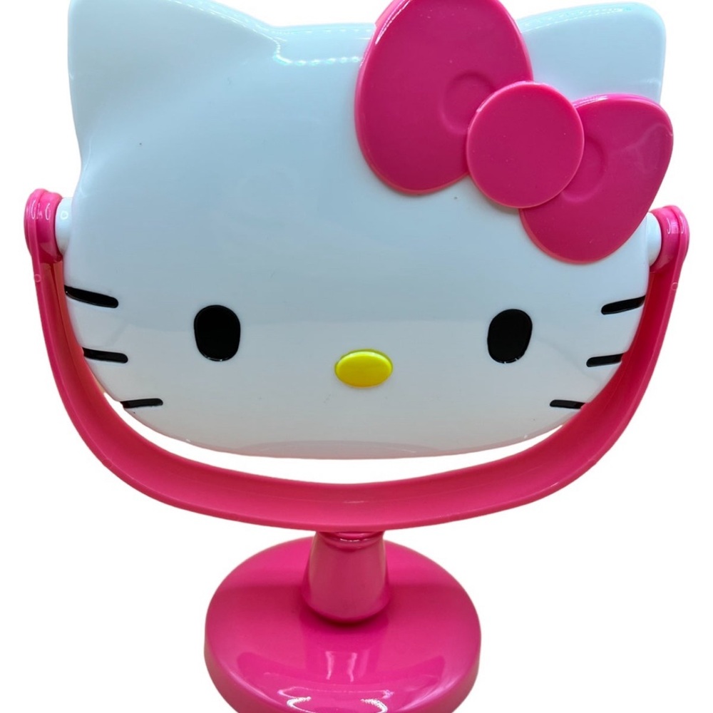 Brand new! 10in Hello Kitty Stand up mirror with pristine clear mirror